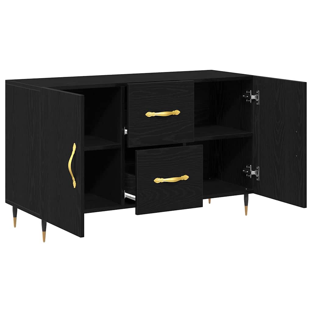 Sideboard Sort eg 100 x 36 x 60 cm Konstrueret træ