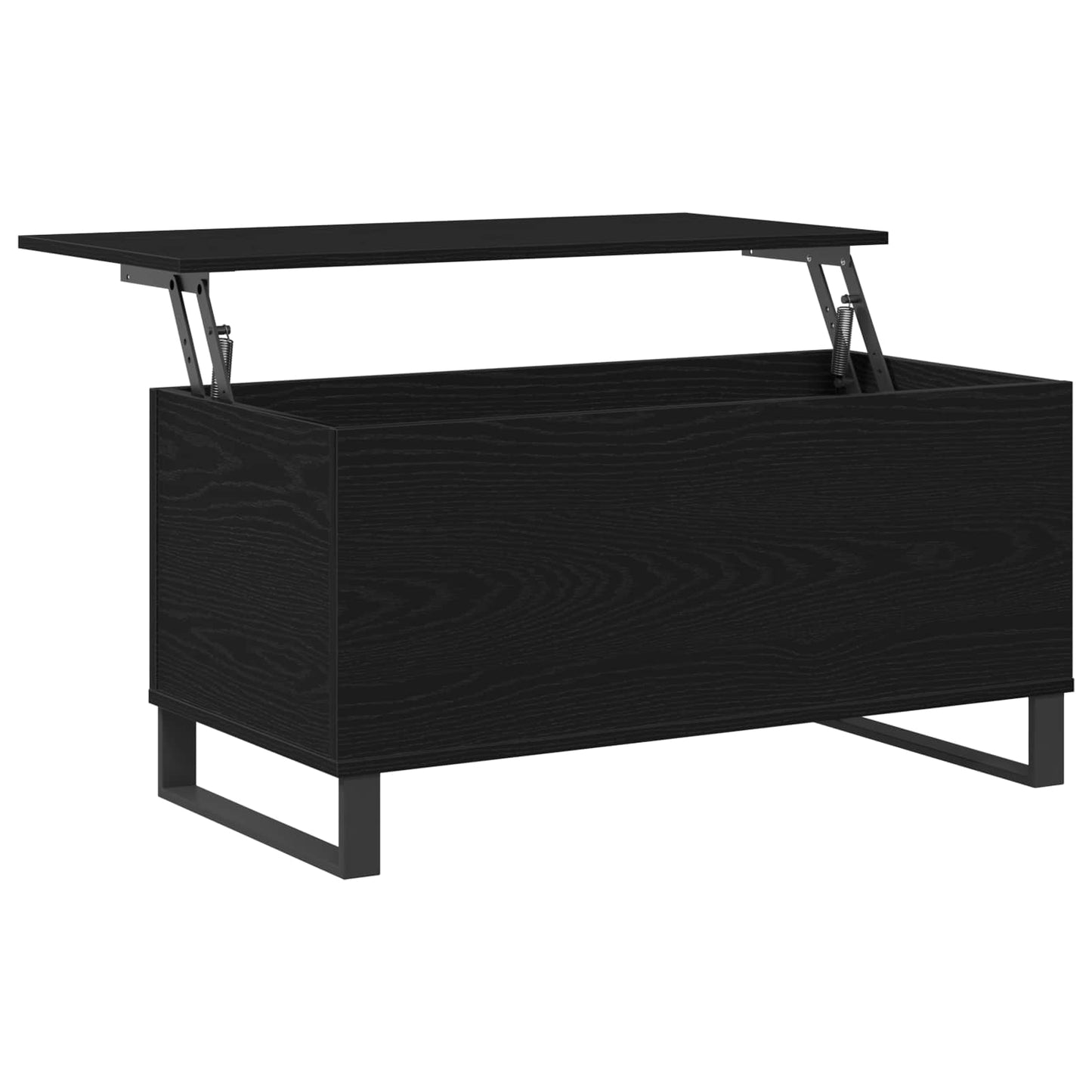 Sofabord Sort eg 90 x 44,5 x 45 cm Konstrueret træ