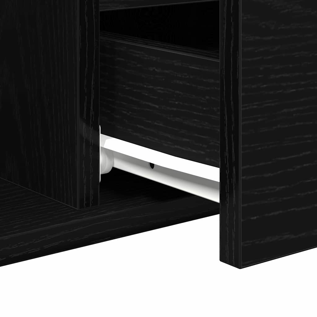 Sofabord Sort eg 90 x 49 x 45 cm Konstrueret træ