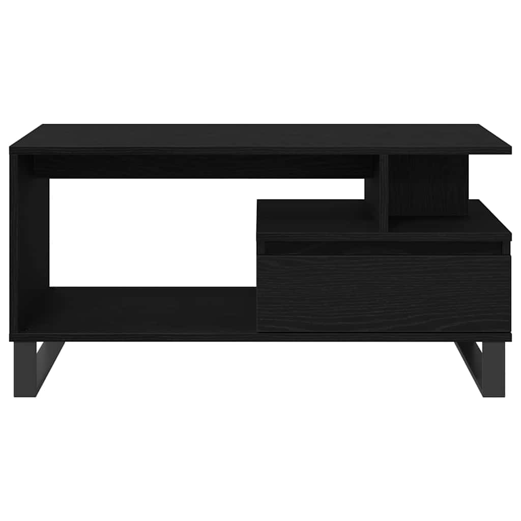 Sofabord Sort eg 90 x 49 x 45 cm Konstrueret træ
