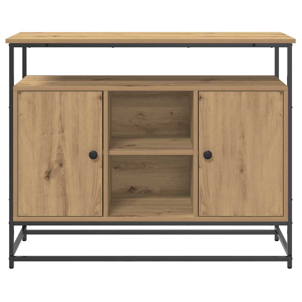 Sideboard Artisan Egetræ 100 x 35 x 80 cm Konstrueret træ