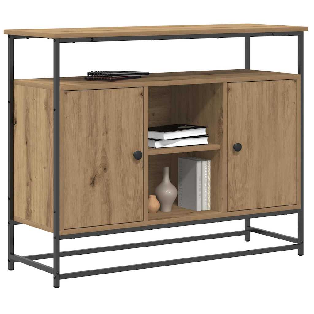Sideboard Artisan Egetræ 100 x 35 x 80 cm Konstrueret træ