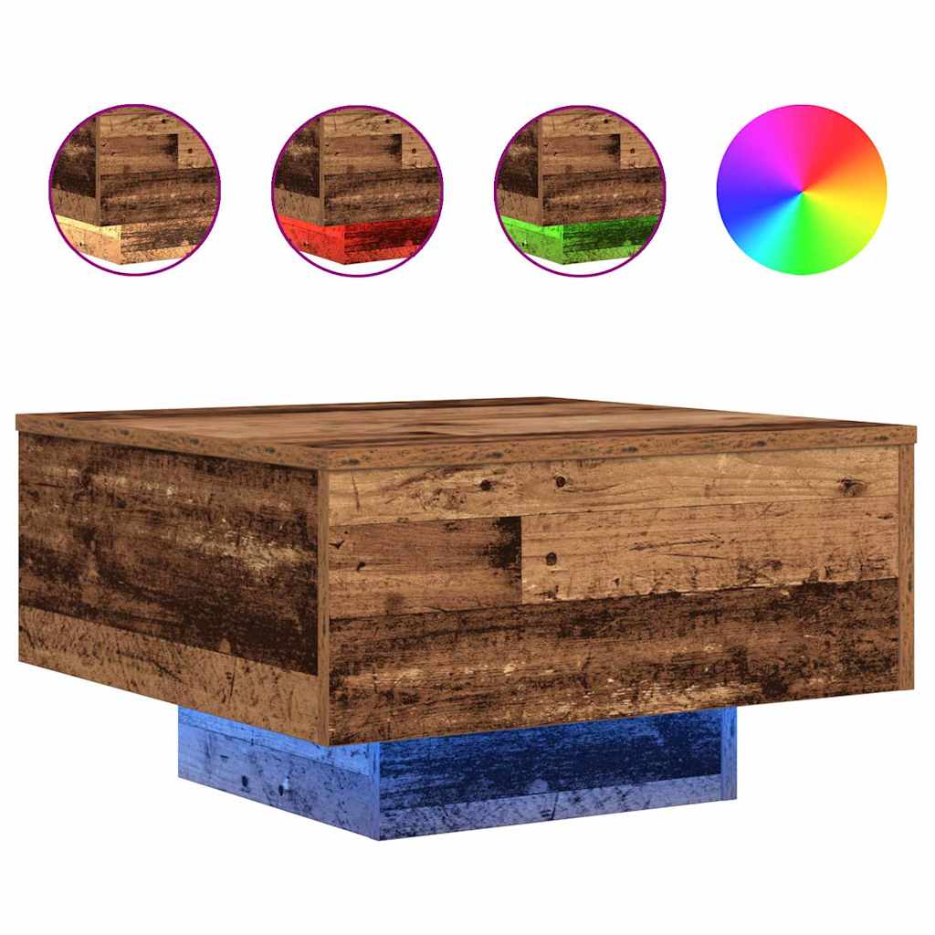 Gammelt træ 55 x 55 x 31 cm Konstrueret træ