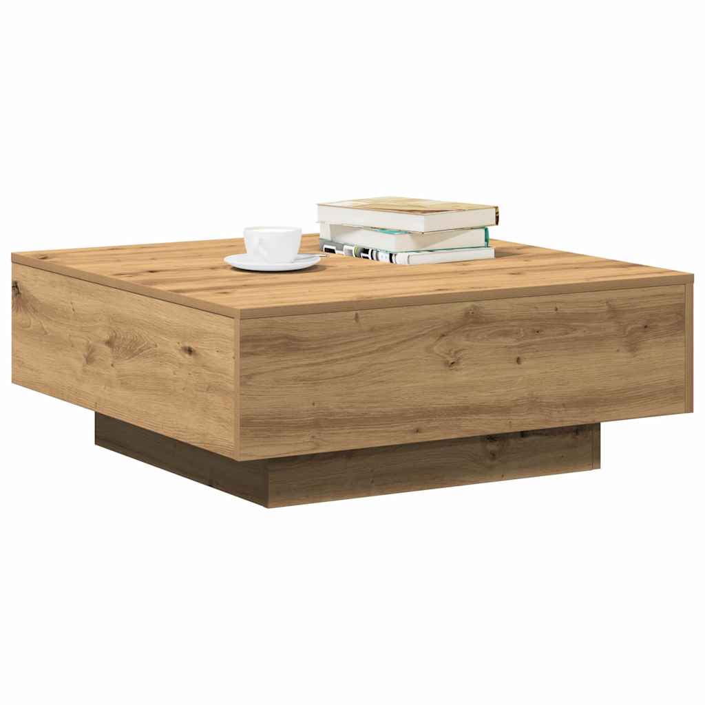 Sofabord Artisan Egetræ 80 x 80 x 31 cm