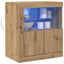 LED Sideboard Brun 60,5 x 37 x 67 cm Konstrueret træ