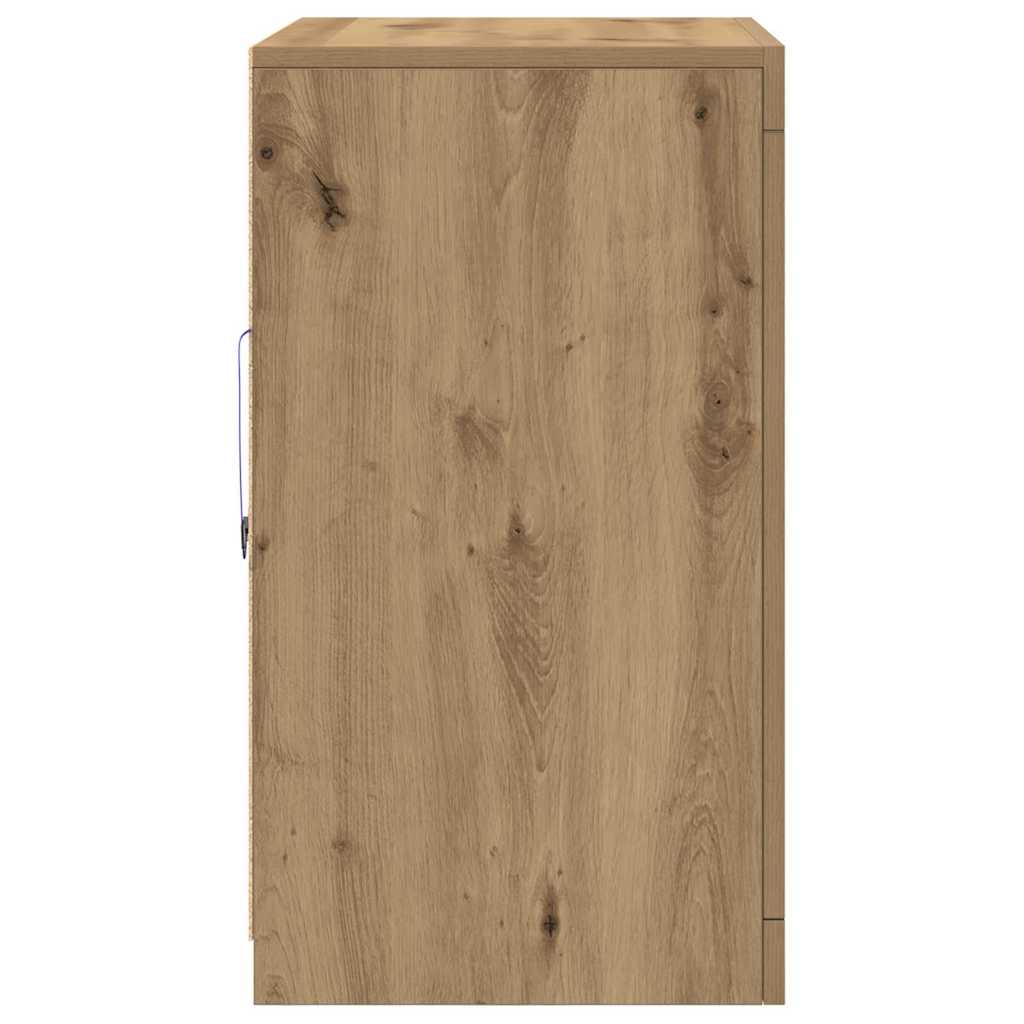 LED Sideboard Brun 60,5 x 37 x 67 cm Konstrueret træ
