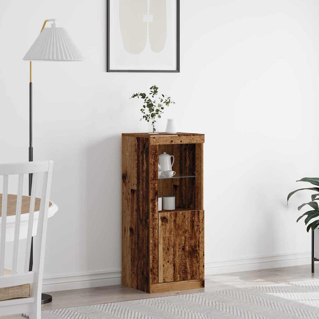 LED Sideboard Brun 41 x 37 x 100 cm Konstrueret træ