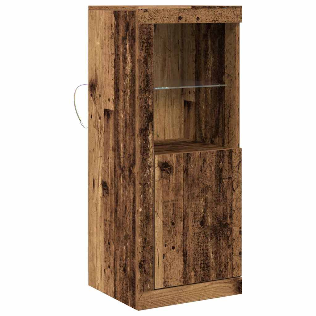 LED Sideboard Brun 41 x 37 x 100 cm Konstrueret træ