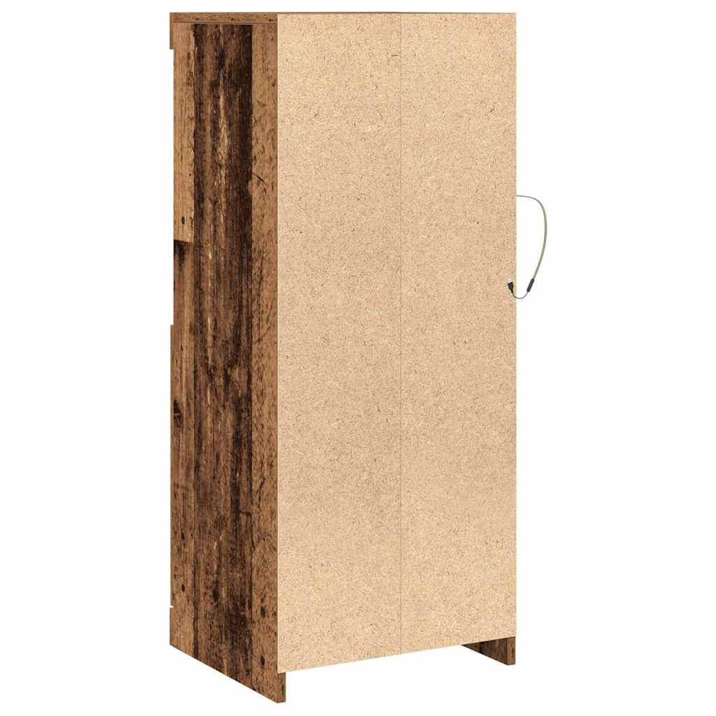 LED Sideboard Brun 41 x 37 x 100 cm Konstrueret træ