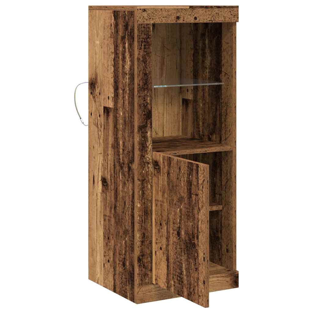 LED Sideboard Brun 41 x 37 x 100 cm Konstrueret træ