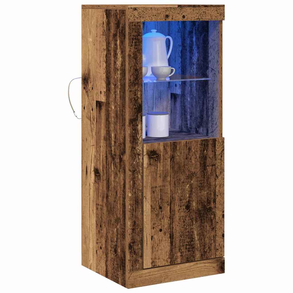 LED Sideboard Brun 41 x 37 x 100 cm Konstrueret træ
