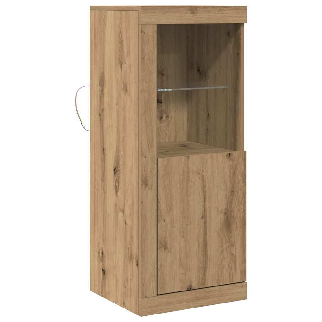 LED Sideboard Brun 41 x 37 x 100 cm Konstrueret træ