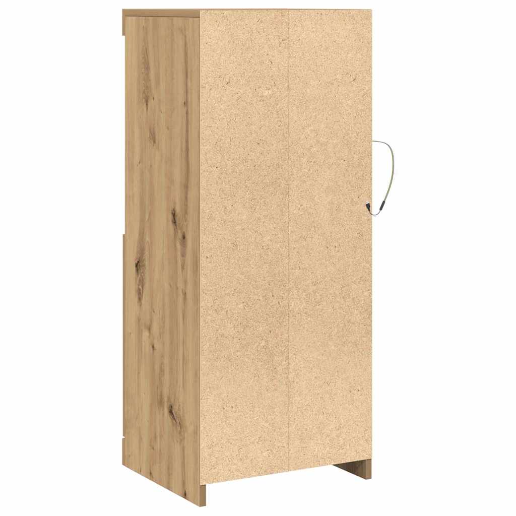 LED Sideboard Brun 41 x 37 x 100 cm Konstrueret træ