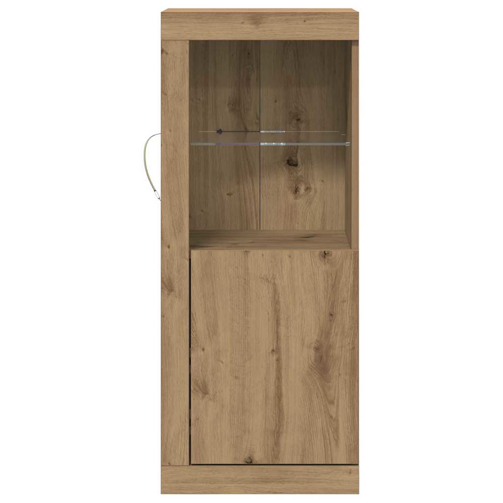 LED Sideboard Brun 41 x 37 x 100 cm Konstrueret træ