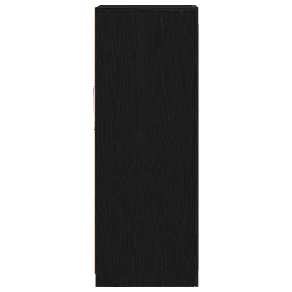 LED Sideboard Sort 41 x 37 x 100 cm Konstrueret træ