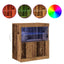 LED Sideboard Brun 60,5 x 37 x 67 cm Konstrueret træ