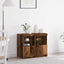 LED Sideboard Brun 81 x 37 x 66,5 cm Konstrueret træ