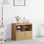 LED Sideboard Brun 81 x 37 x 66,5 cm Konstrueret træ