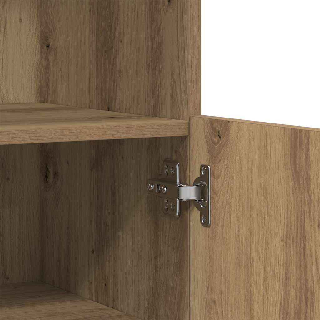 LED Sideboard Brun 60 x 37 x 100 cm Konstrueret træ