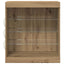 LED Sideboard Artisan Egetræ 60,5 x 37 x 67 cm Konstrueret træ