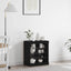 LED Sideboard Sort eg 60,5 x 37 x 67 cm Konstrueret træ