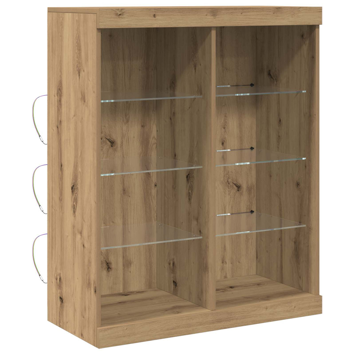 LED Sideboard Artisan-eg 81 x 37 x 100 cm Konstrueret træ