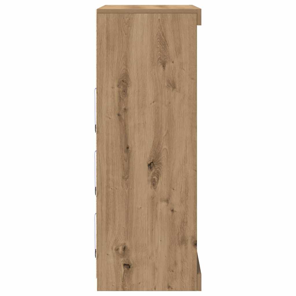 LED Sideboard Artisan-eg 81 x 37 x 100 cm Konstrueret træ