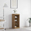 LED Sideboard Artisan Egetræ 41 x 37 x 100 cm Konstrueret træ