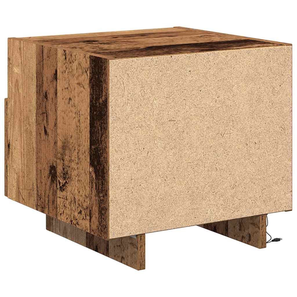 Natskab 2 stk. Gammelt træ 40 x 39 x 37 cm Konstrueret træ