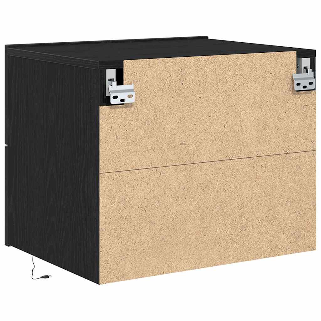 Natskab 2 stk. Sort eg 50 x 39 x 41 cm Konstrueret træ
