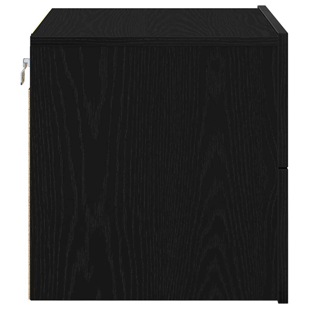 Natskab 2 stk. Sort eg 50 x 39 x 41 cm Konstrueret træ