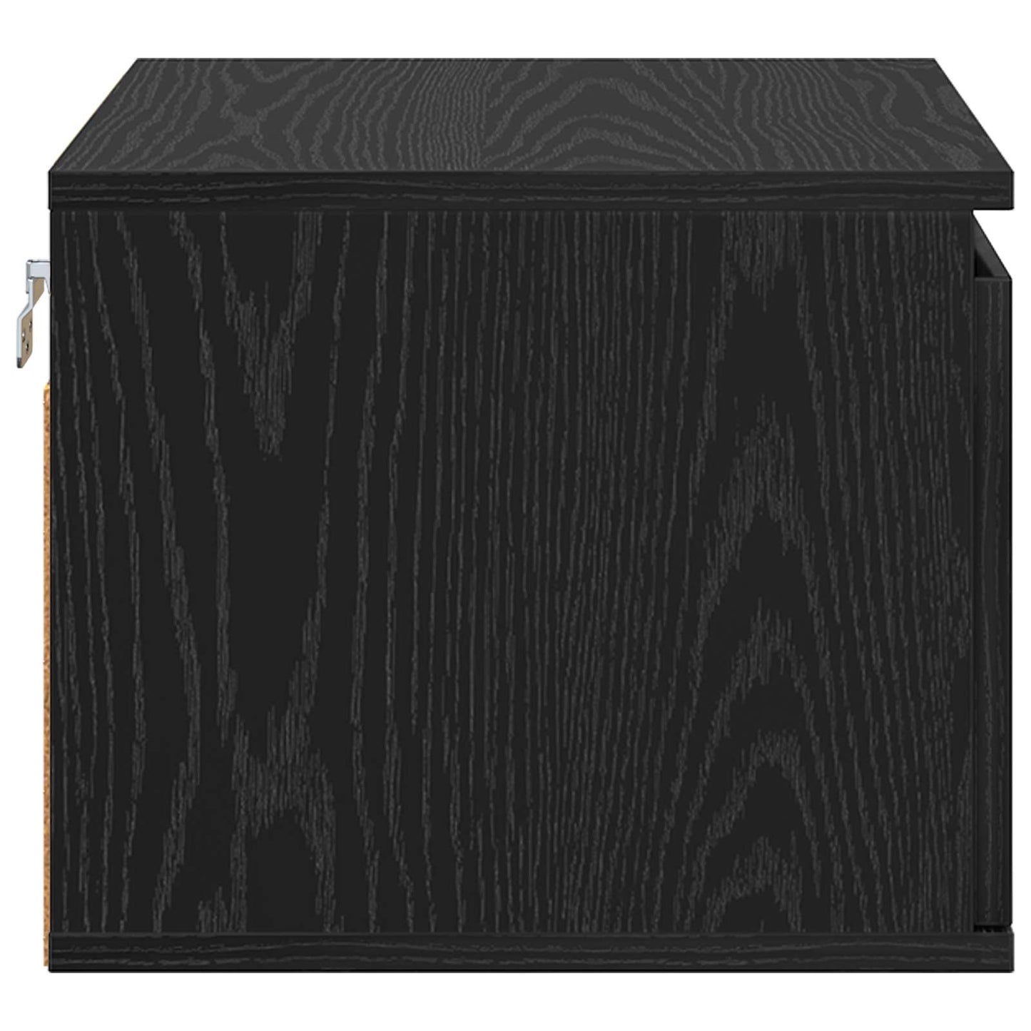 Vægmonteret natbord 2 stk. Sort eg 50 x 36 x 30 cm