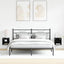 LED Væghylde Bedside Cabinet 2 stk. Sort 30 x 28,5 x 30 cm