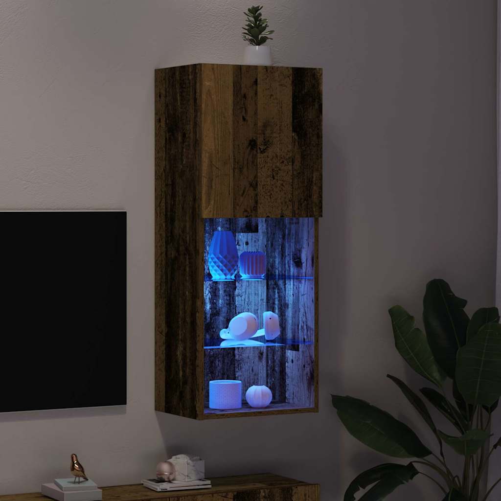 TV-møbelsæt 40,5 x 30 x 102 cm Gammelt træ Konstrueret træ