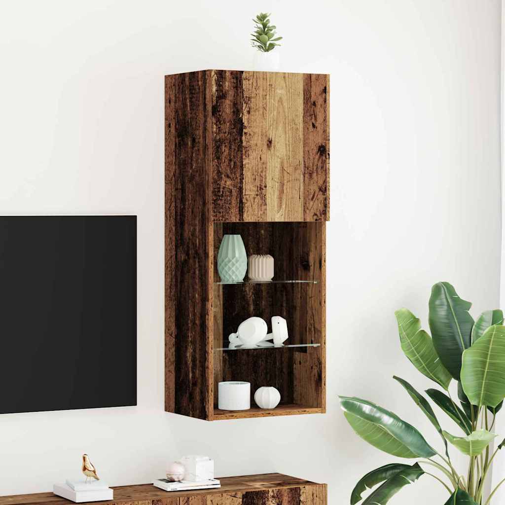 TV-møbelsæt 40,5 x 30 x 102 cm Gammelt træ Konstrueret træ