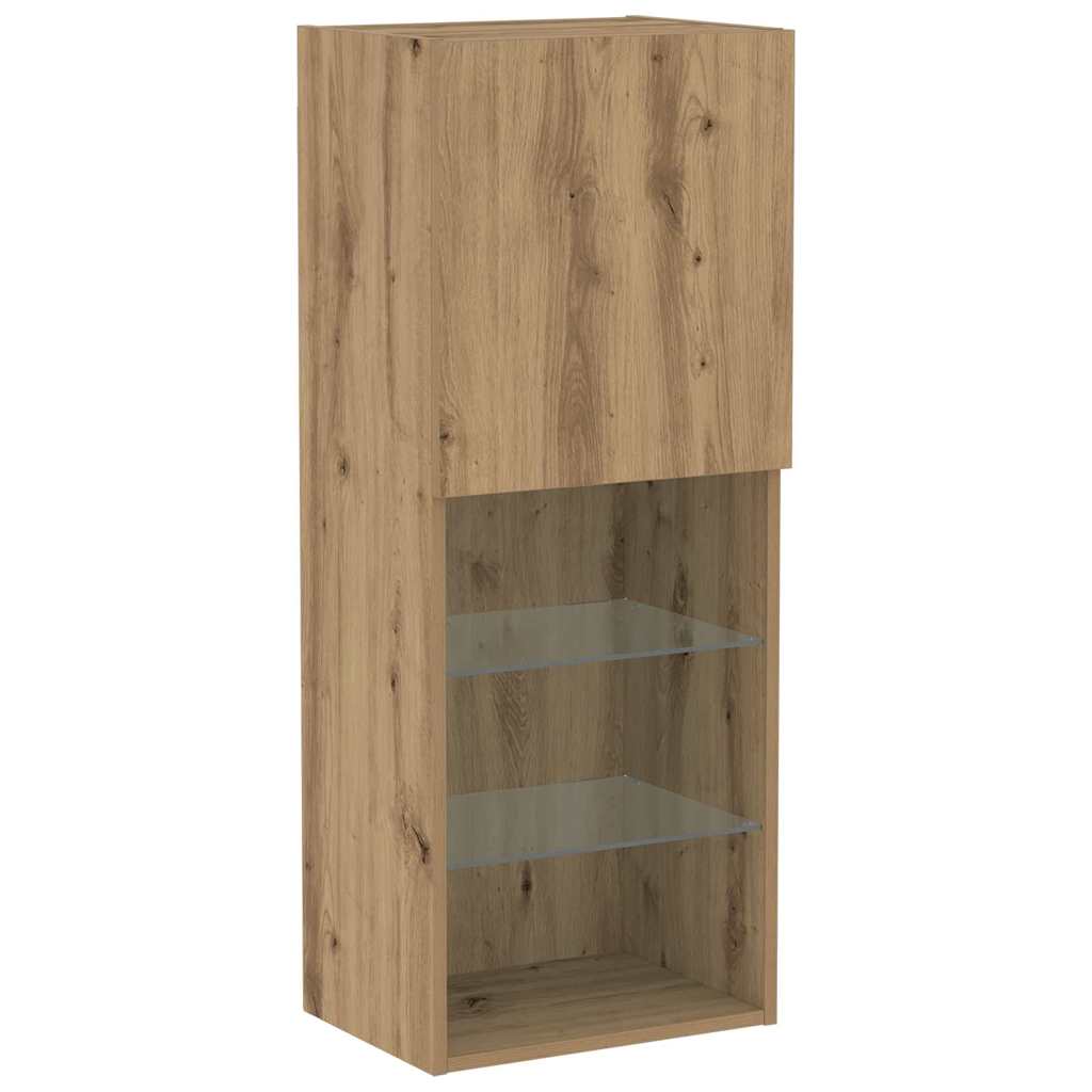 TV-møbelsæt 40,5 x 30 x 102 cm Artisan Egetræ Konstrueret træ