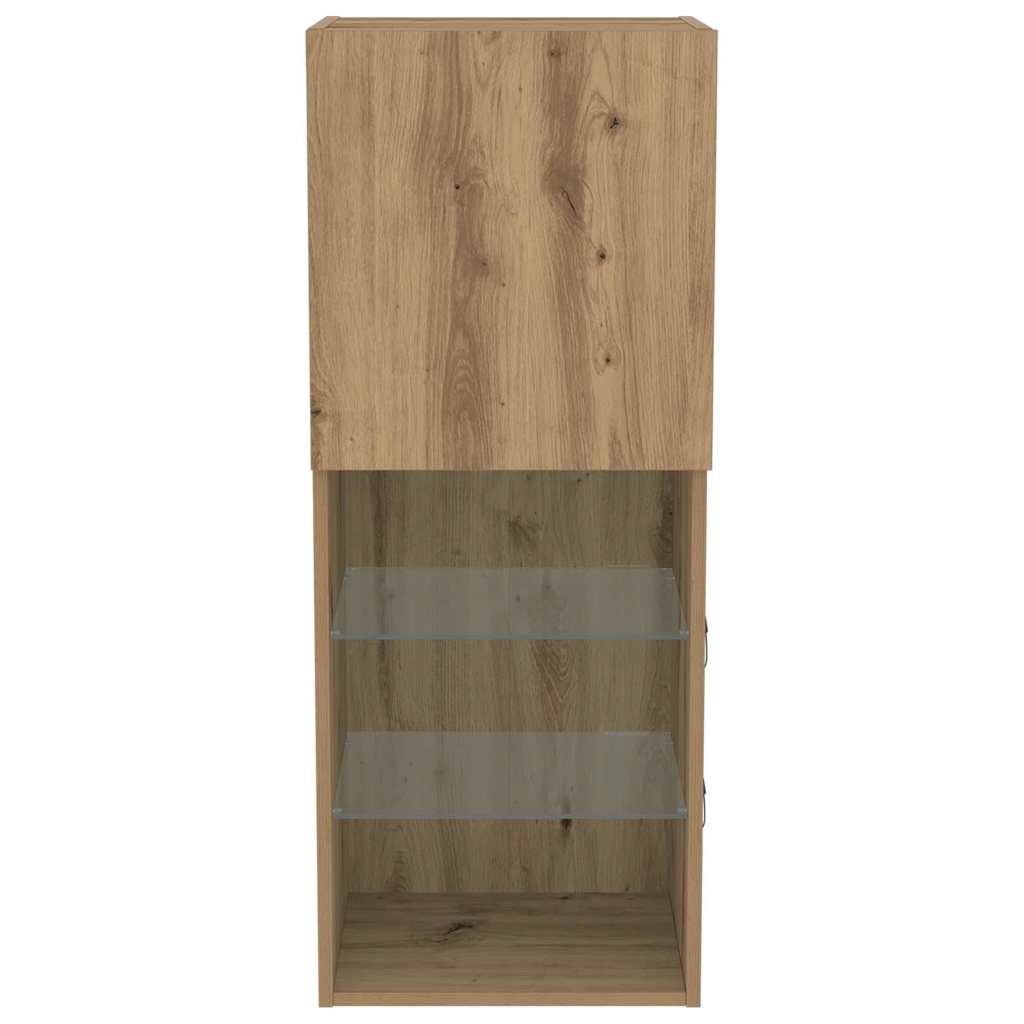 TV-møbelsæt 40,5 x 30 x 102 cm Artisan Egetræ Konstrueret træ