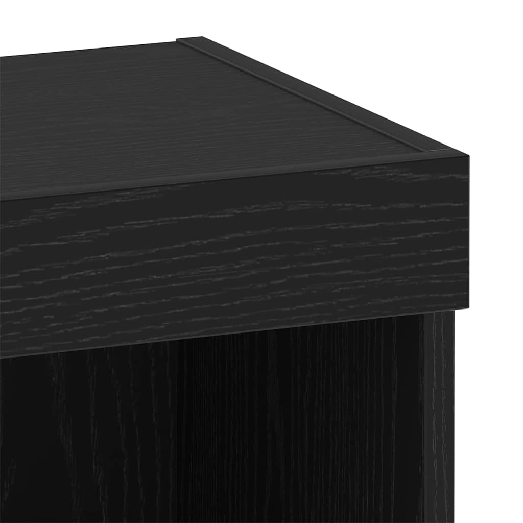 TV-møbelsæt 40 x 30 x 30 cm Sort eg Konstrueret træ