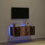 TV vægskab 80 x 35 x 31 cm Gammelt træ Konstrueret træ
