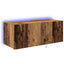 TV vægskab 80 x 35 x 31 cm Gammelt træ Konstrueret træ