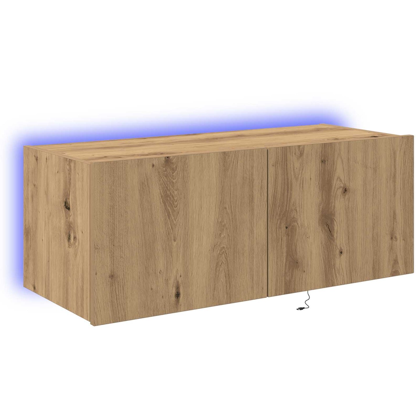 TV vægskab 80 x 35 x 31 cm Artisan Egetræ Konstrueret træ