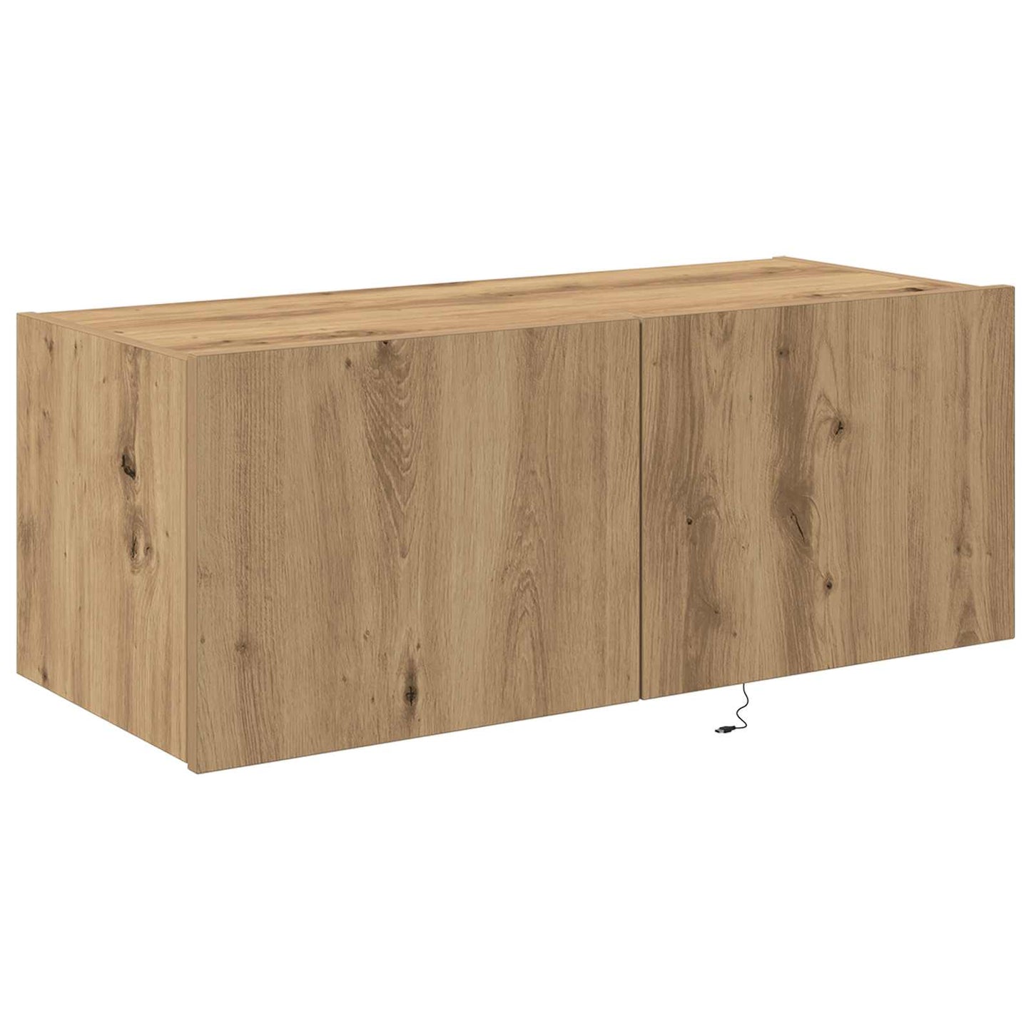 TV vægskab 80 x 35 x 31 cm Artisan Egetræ Konstrueret træ