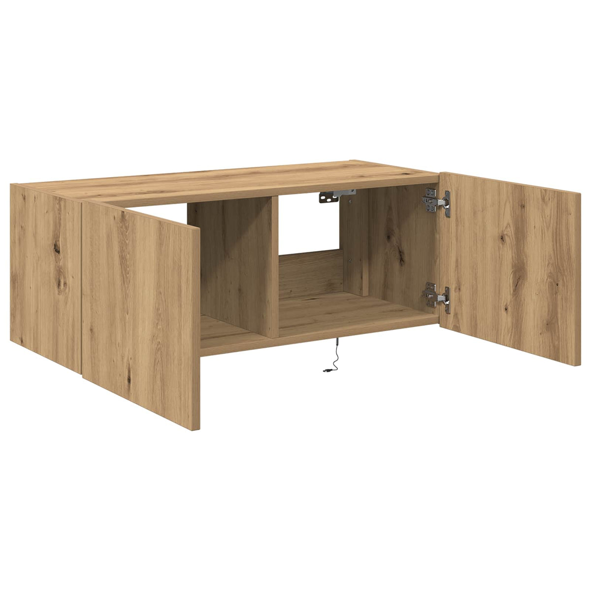TV vægskab 80 x 35 x 31 cm Artisan Egetræ Konstrueret træ
