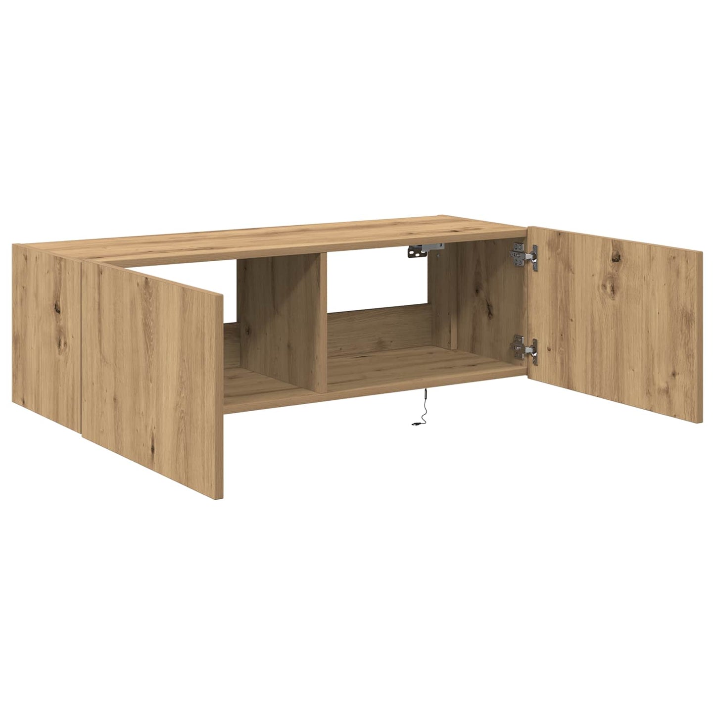 TV vægskab 100 x 35 x 31 cm Artisan Egetræ Konstrueret træ