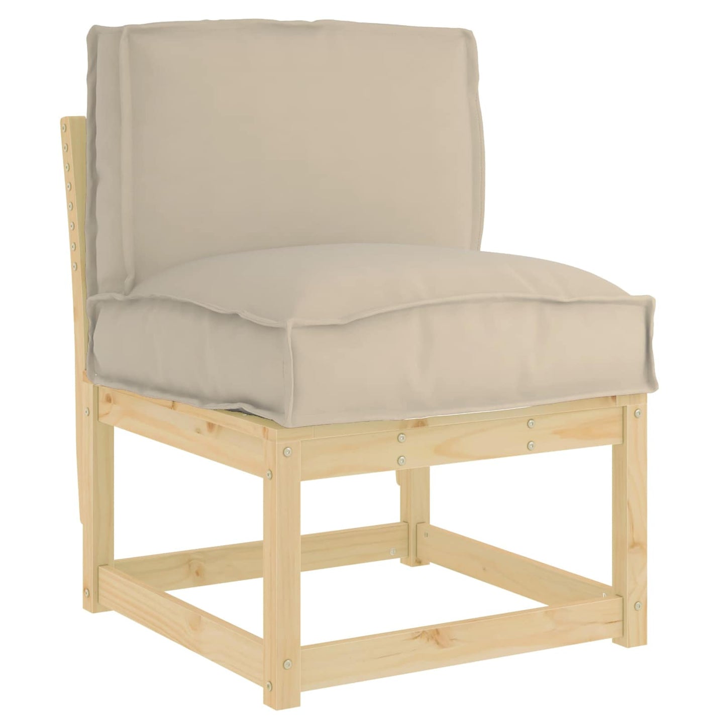 Pude Oxford stof Gråbrun 50 x 40 x 12 cm