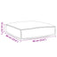 Pude Oxford stof Antracit 60 x 60 x 12 cm