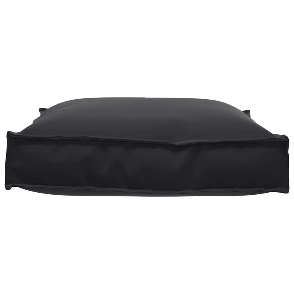 Pude Oxford stof Sort 70 x 70 x 12 cm