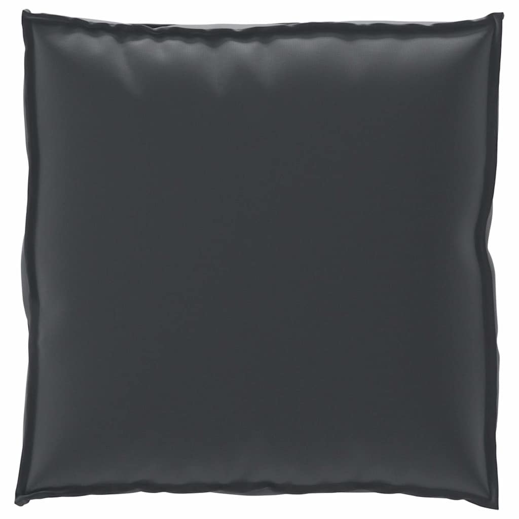 Pude Oxford stof Sort 70 x 70 x 12 cm