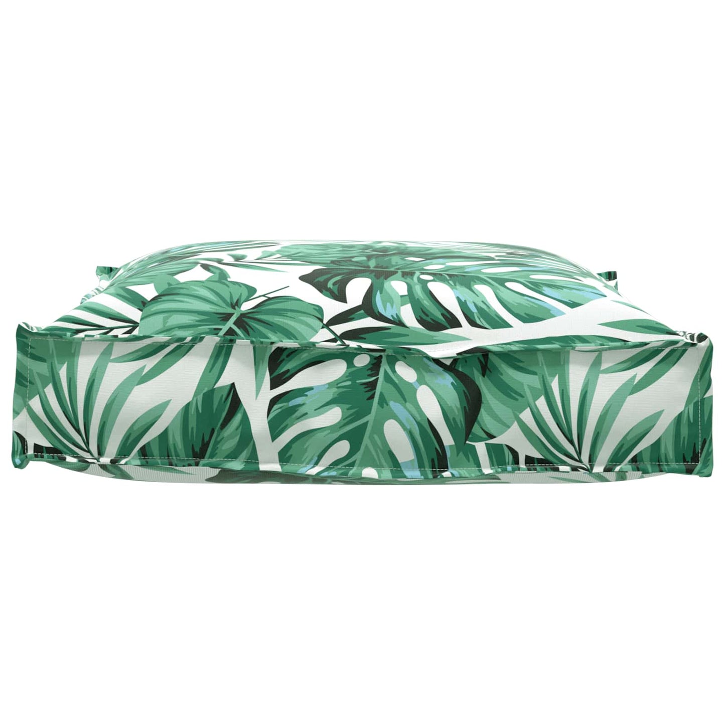 Pude Oxford stof Bladmønster 70 x 70 x 12 cm