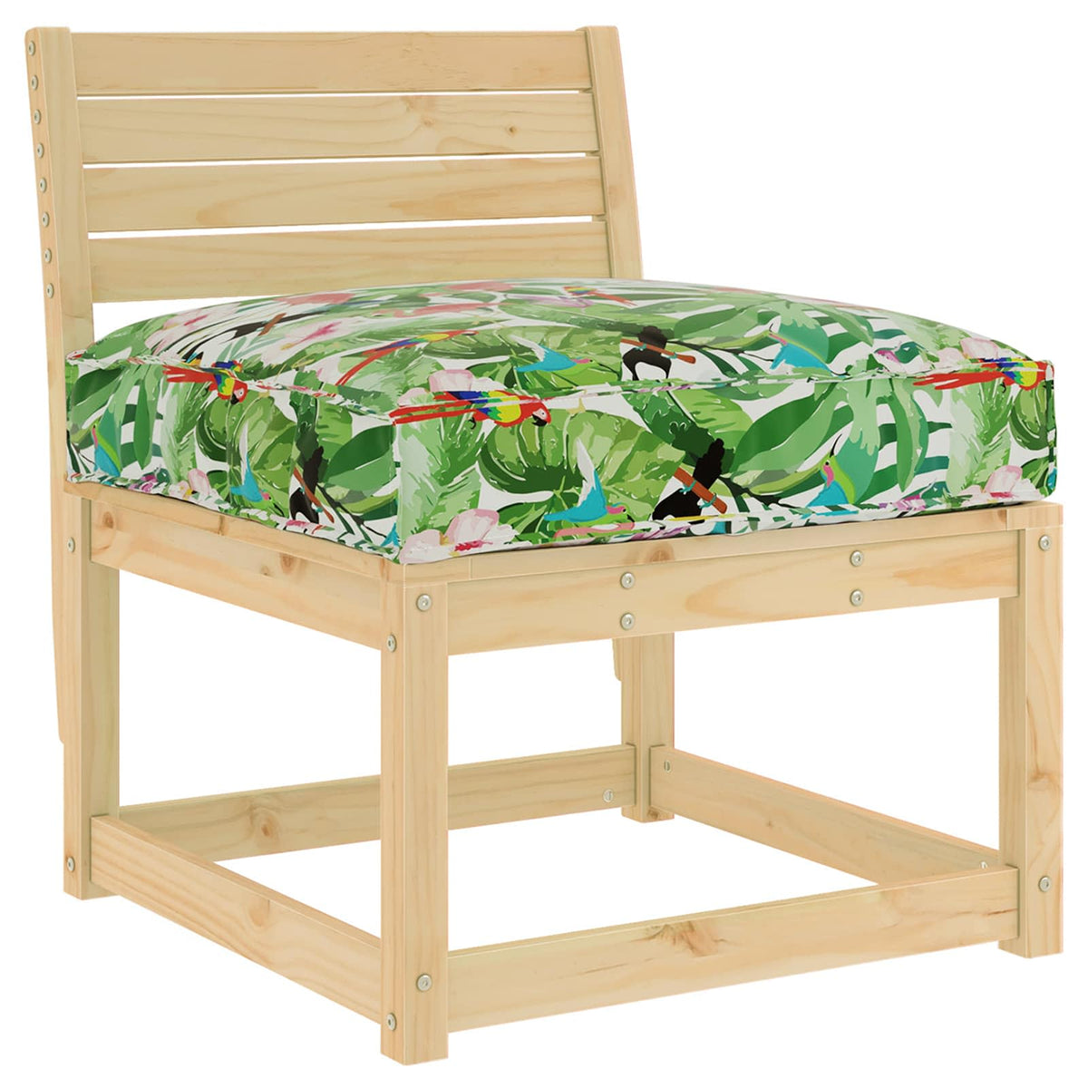 Pude Oxford stof Flerfarvet 70 x 70 x 12 cm